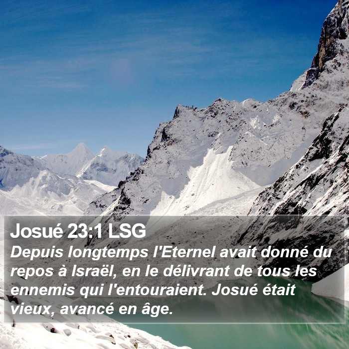Josué 23:1 LSG Bible Study