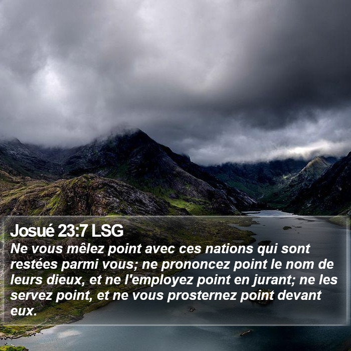 Josué 23:7 LSG Bible Study