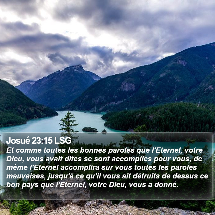 Josué 23:15 LSG Bible Study