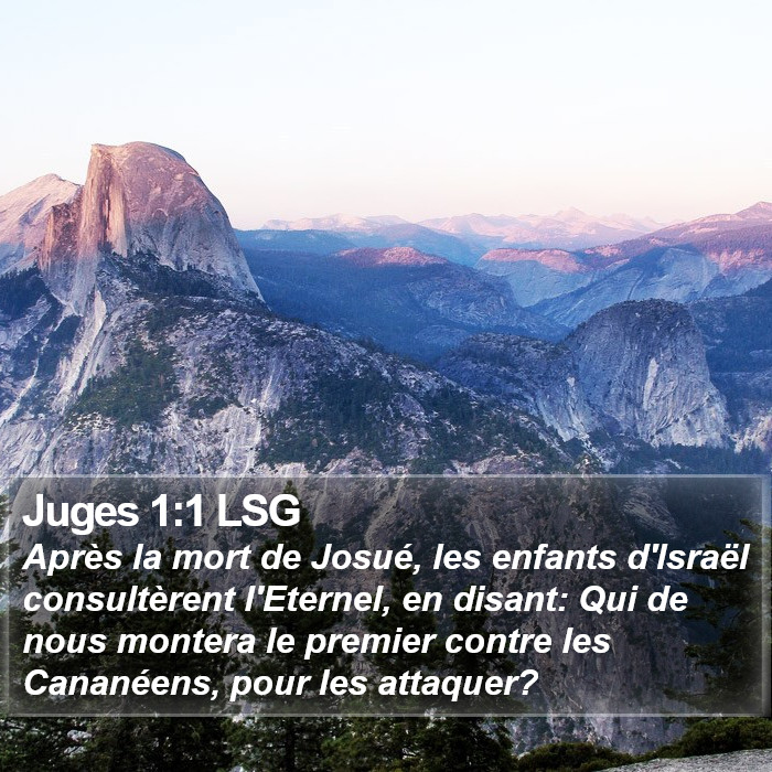 Juges 1:1 LSG Bible Study