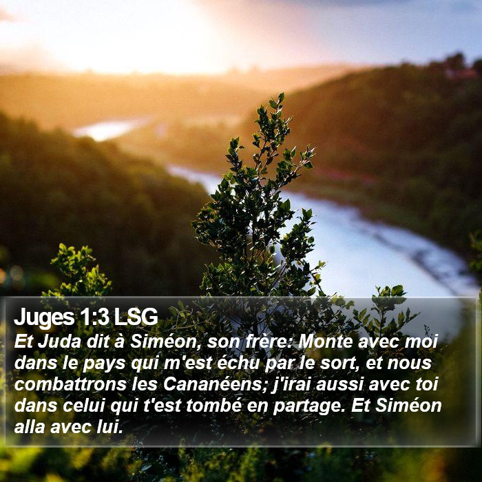 Juges 1:3 LSG Bible Study