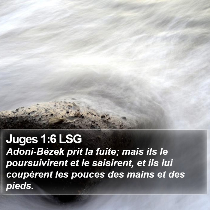 Juges 1:6 LSG Bible Study