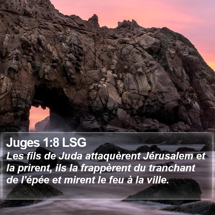 Juges 1:8 LSG Bible Study
