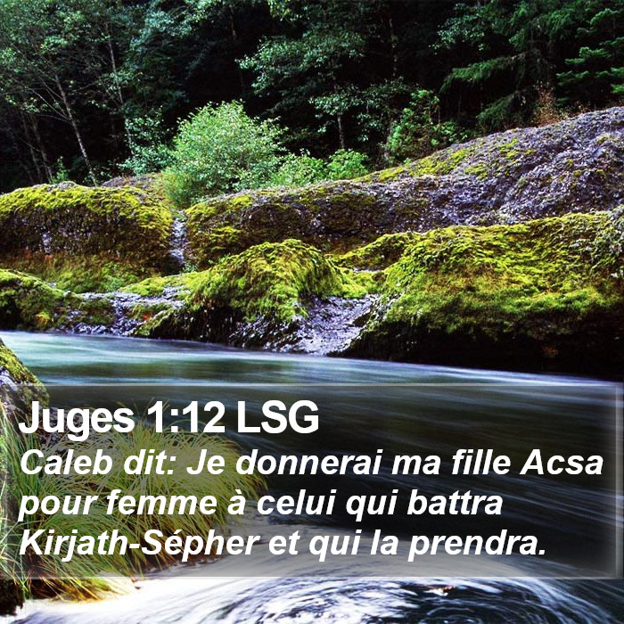 Juges 1:12 LSG Bible Study