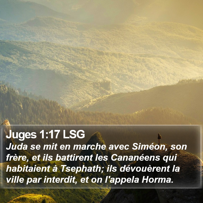 Juges 1:17 LSG Bible Study