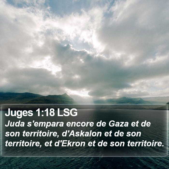 Juges 1:18 LSG Bible Study