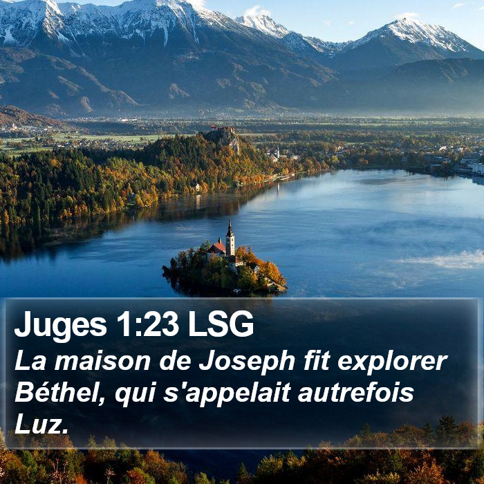 Juges 1:23 LSG Bible Study