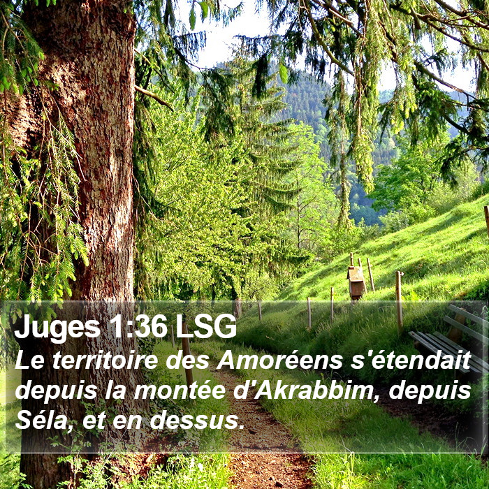 Juges 1:36 LSG Bible Study