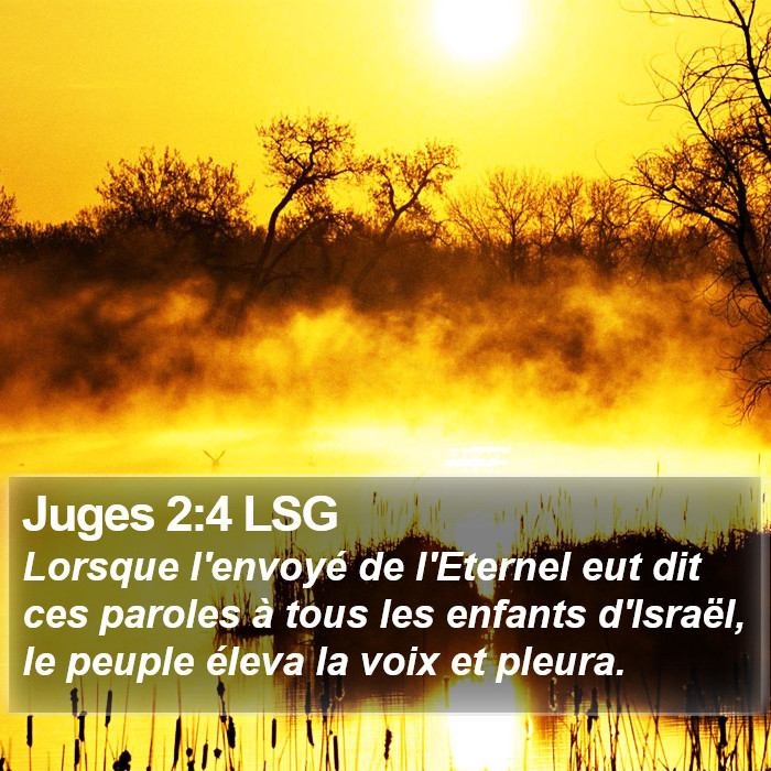 Juges 2:4 LSG Bible Study