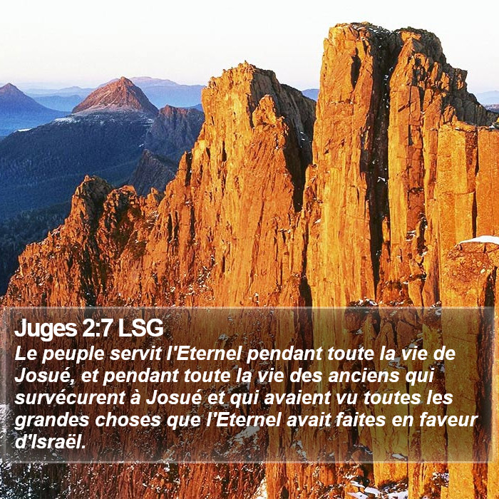 Juges 2:7 LSG Bible Study