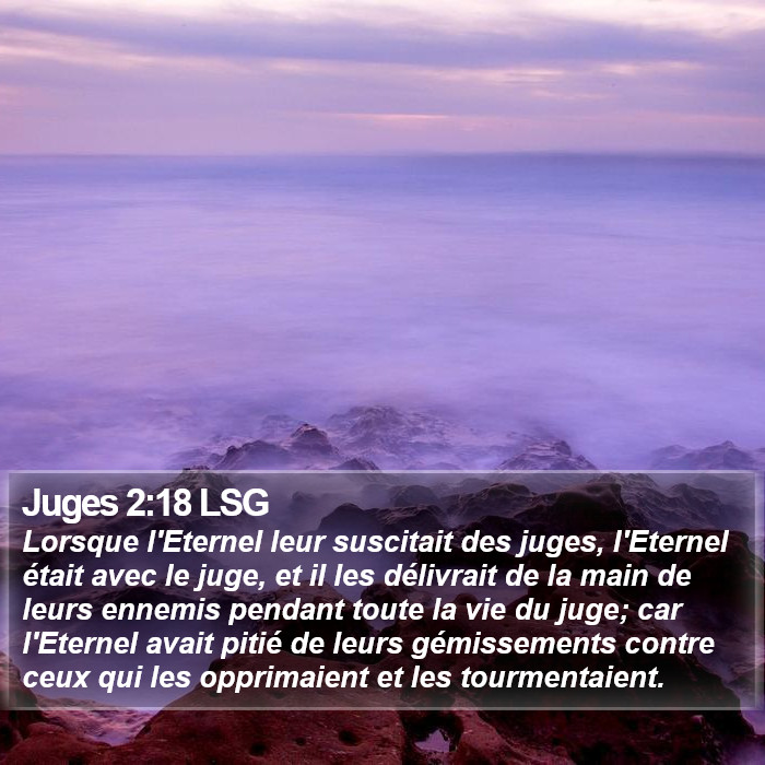 Juges 2:18 LSG Bible Study