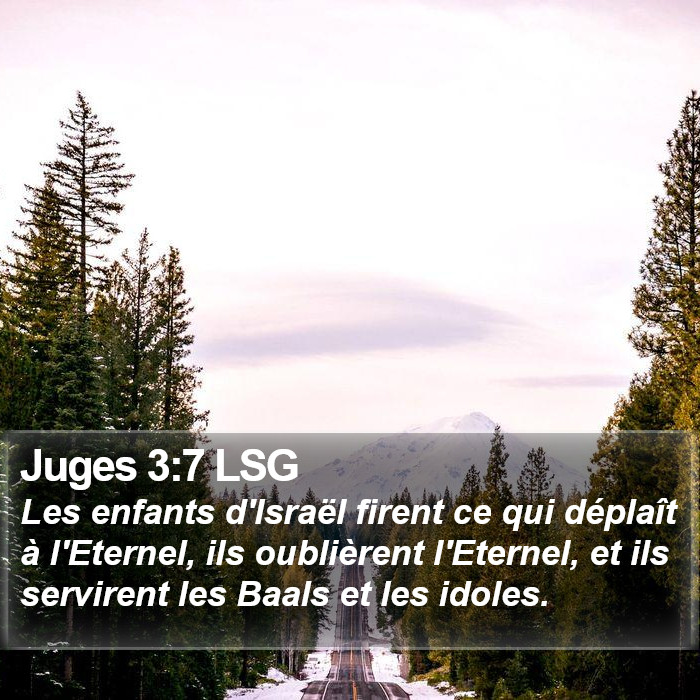 Juges 3:7 LSG Bible Study
