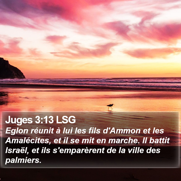 Juges 3:13 LSG Bible Study