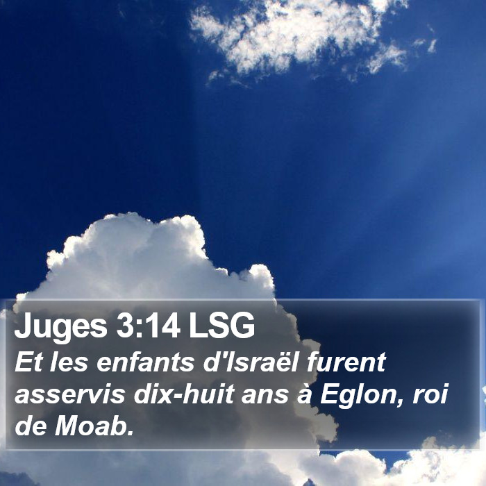Juges 3:14 LSG Bible Study