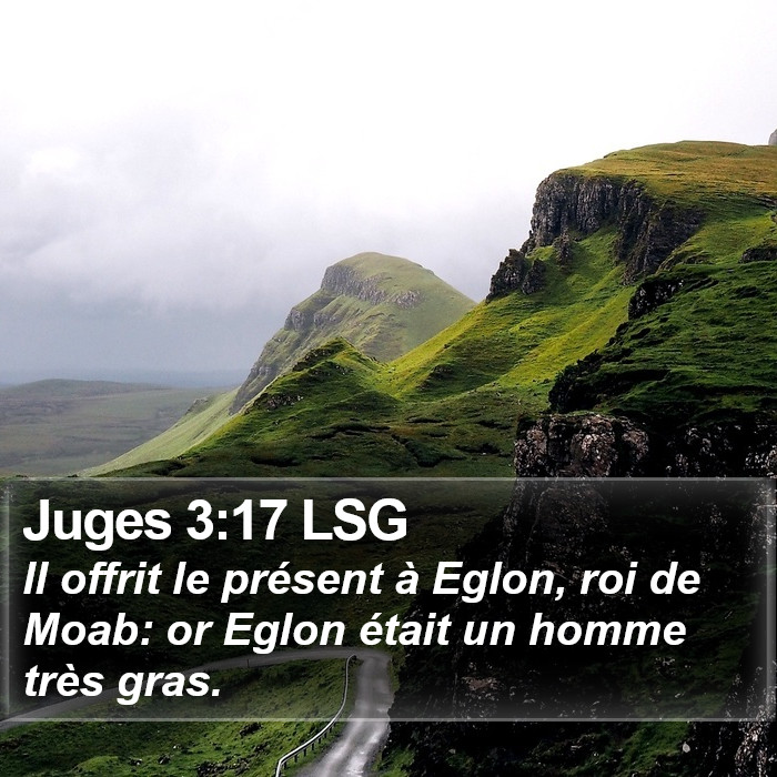 Juges 3:17 LSG Bible Study