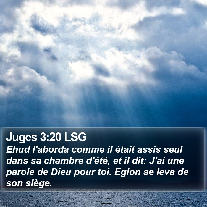 Juges 3:20 LSG Bible Study