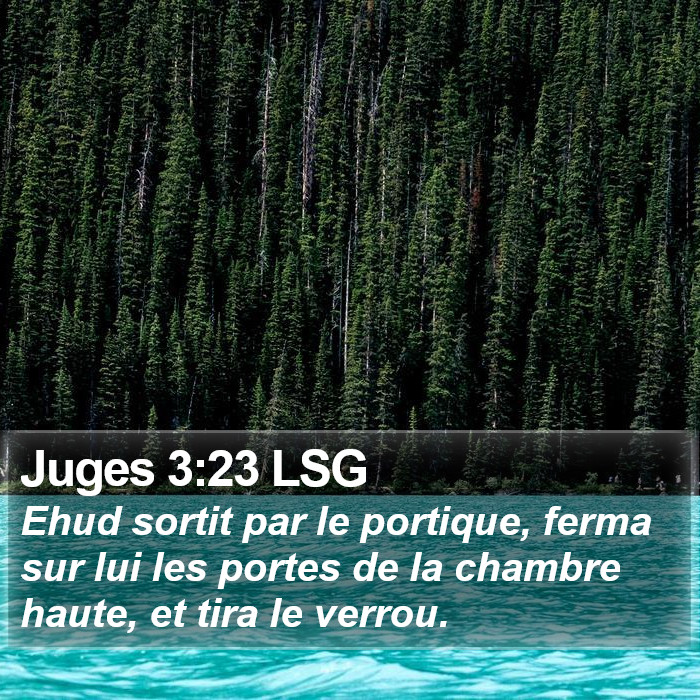 Juges 3:23 LSG Bible Study
