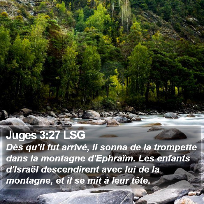 Juges 3:27 LSG Bible Study