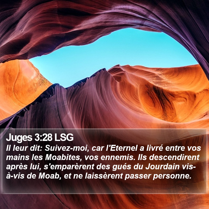 Juges 3:28 LSG Bible Study