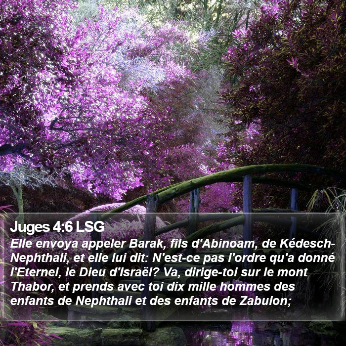 Juges 4:6 LSG Bible Study