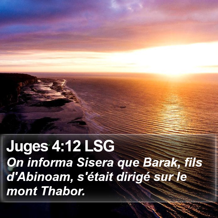 Juges 4:12 LSG Bible Study