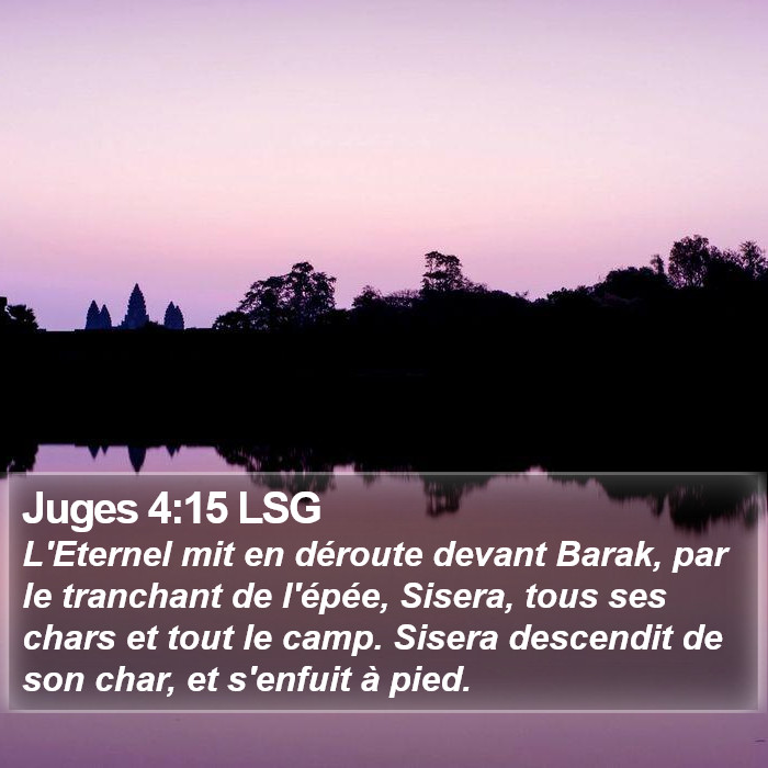 Juges 4:15 LSG Bible Study