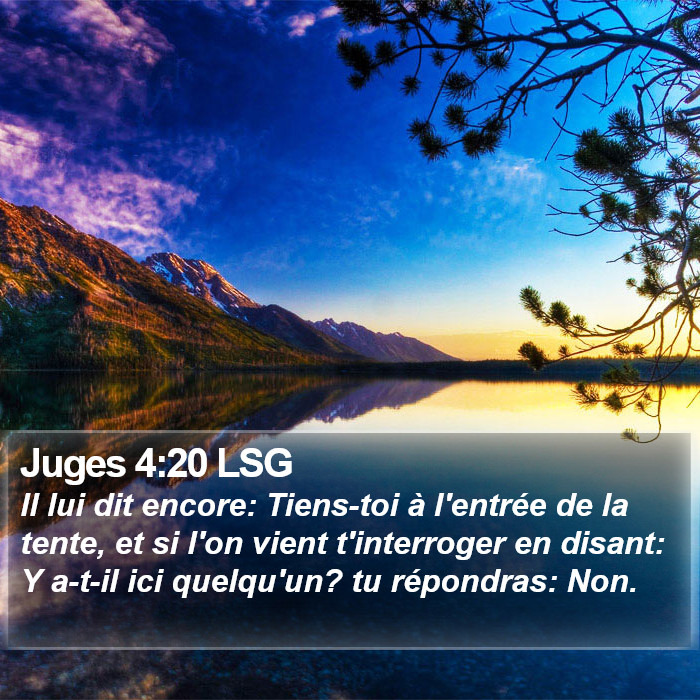 Juges 4:20 LSG Bible Study