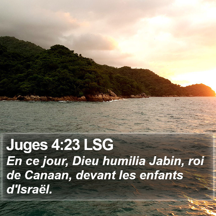 Juges 4:23 LSG Bible Study