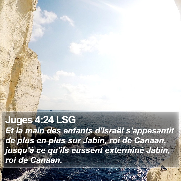 Juges 4:24 LSG Bible Study