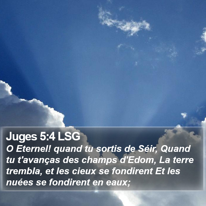 Juges 5:4 LSG Bible Study
