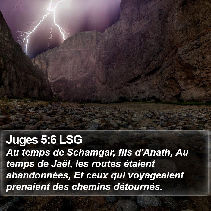 Juges 5:6 LSG Bible Study