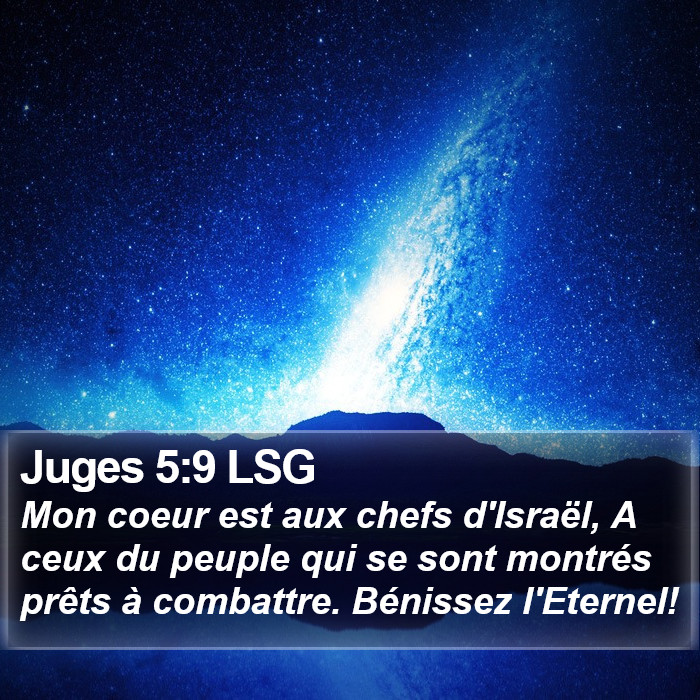 Juges 5:9 LSG Bible Study