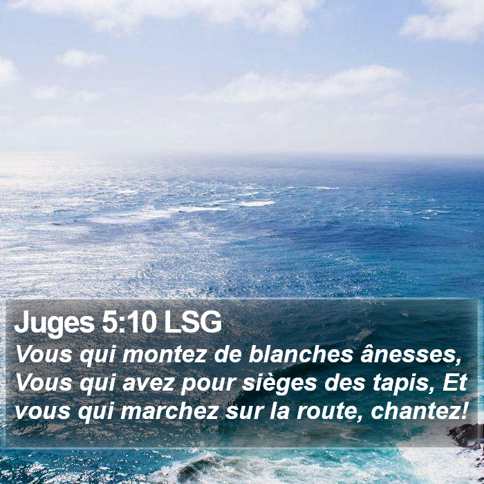 Juges 5:10 LSG Bible Study