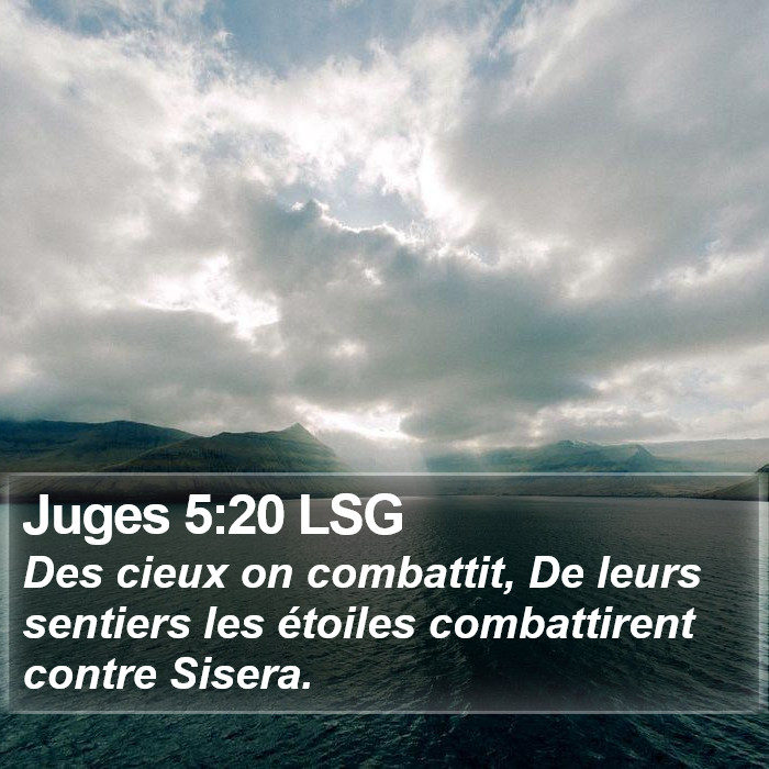 Juges 5:20 LSG Bible Study