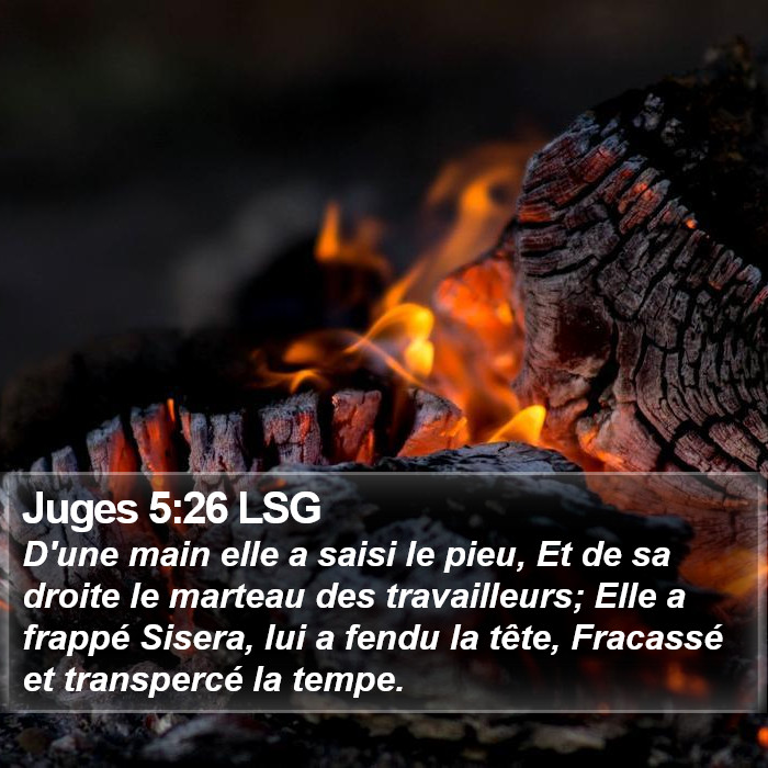 Juges 5:26 LSG Bible Study