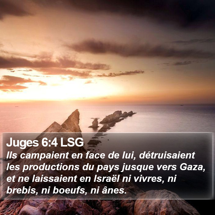 Juges 6:4 LSG Bible Study