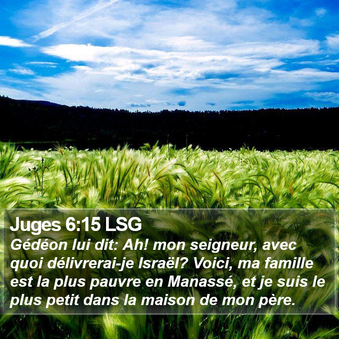 Juges 6:15 LSG Bible Study