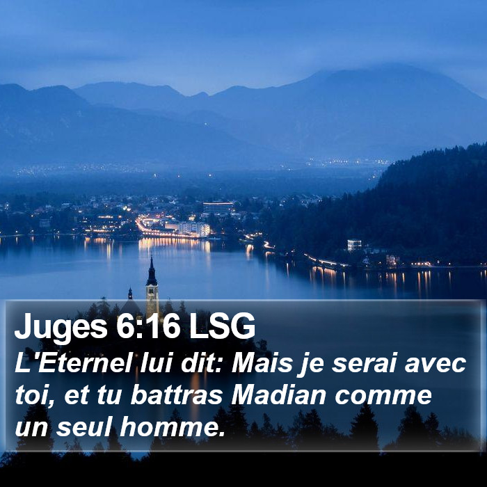 Juges 6:16 LSG Bible Study