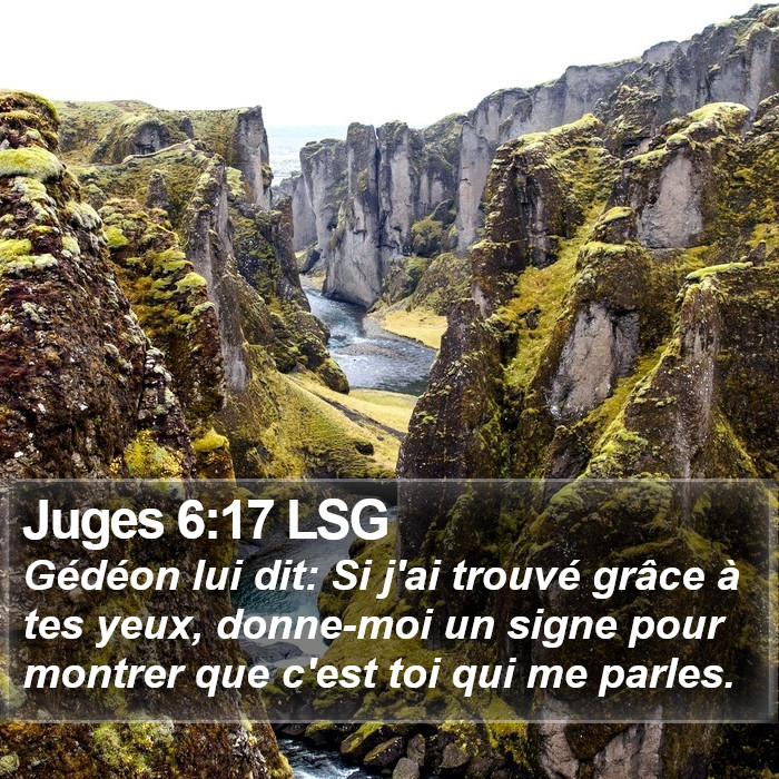 Juges 6:17 LSG Bible Study