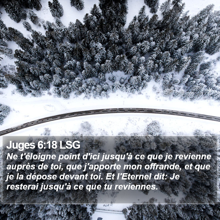 Juges 6:18 LSG Bible Study