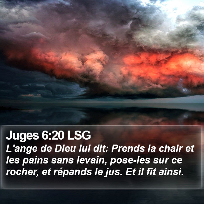 Juges 6:20 LSG Bible Study