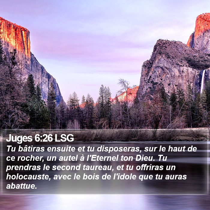 Juges 6:26 LSG Bible Study