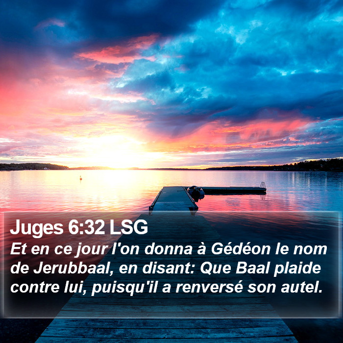 Juges 6:32 LSG Bible Study