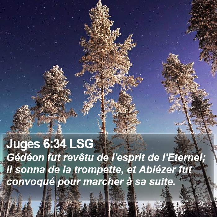 Juges 6:34 LSG Bible Study