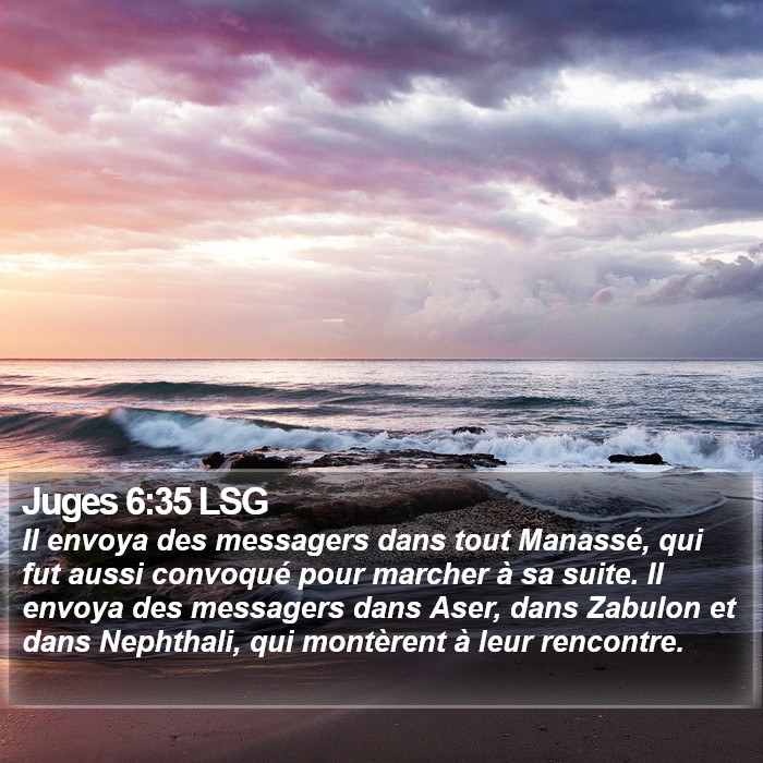 Juges 6:35 LSG Bible Study