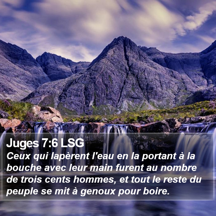 Juges 7:6 LSG Bible Study
