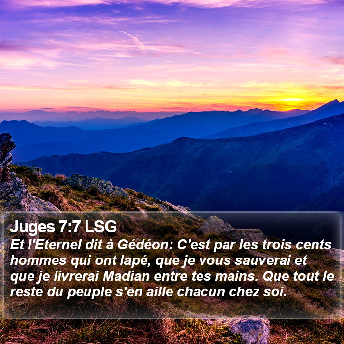 Juges 7:7 LSG Bible Study