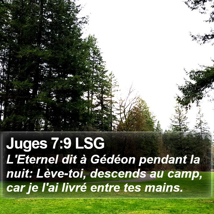 Juges 7:9 LSG Bible Study