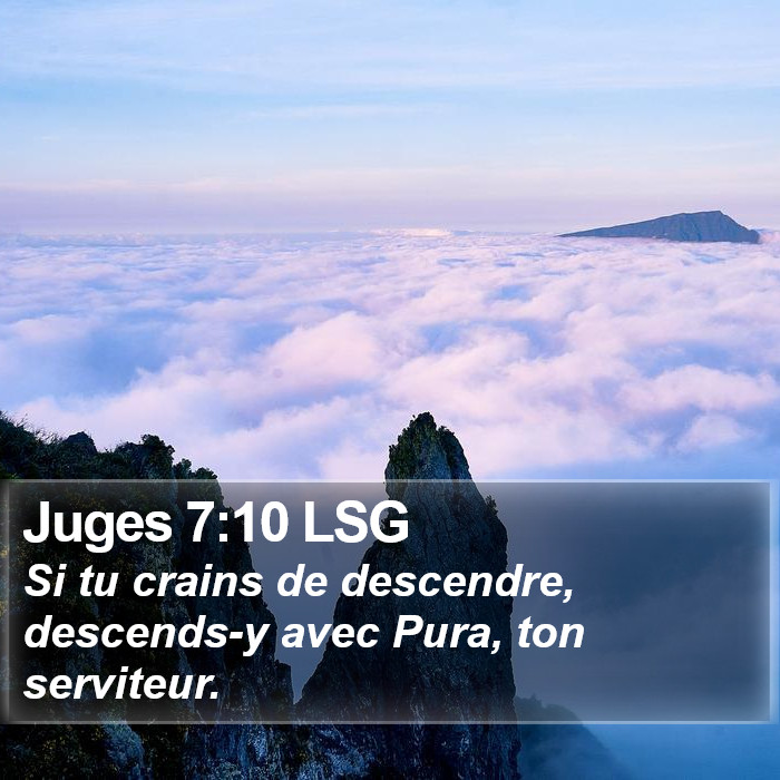 Juges 7:10 LSG Bible Study