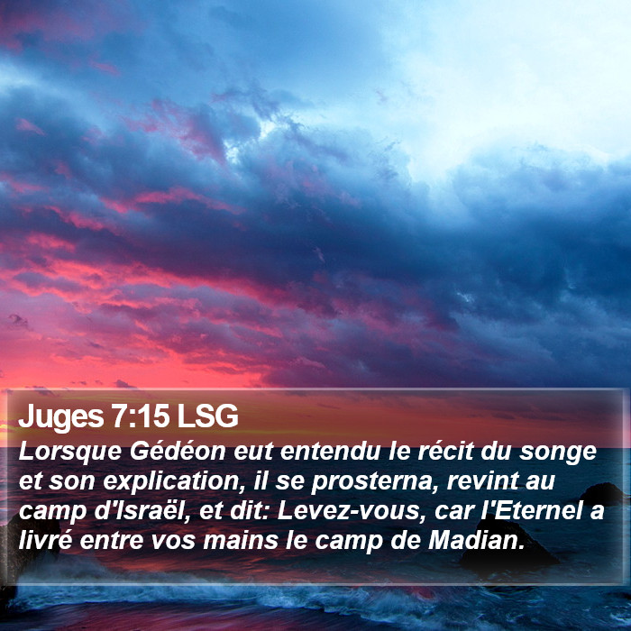 Juges 7:15 LSG Bible Study